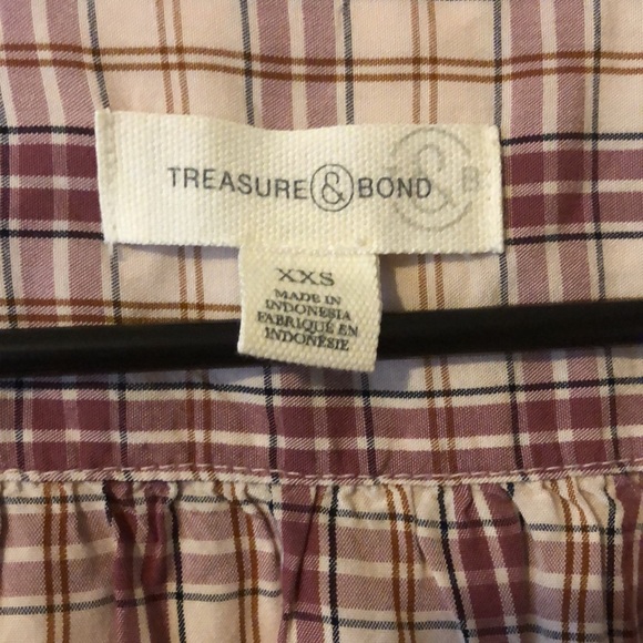 Treasure & Bond faux wrap blouse size Xxs.NWT - Picture 4 of 9